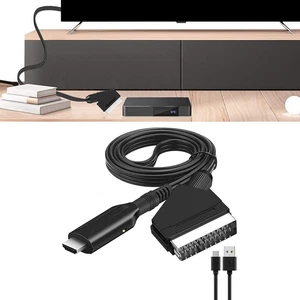 Für Scart auf HD Anschlusskabel 100cm TPE geeignet für verschiedene Geräte - Afbeelding 1 van 8