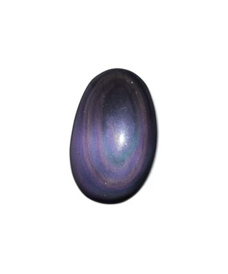 Regenbogen-Obsidian Handschmeichler 85mm, 216g, Heilstein, Dekoration, Nr.3 - Bild 1 von 2