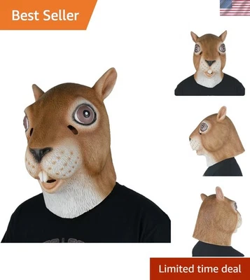 Realistic Squirrel Mask for Adults - Perfect for Halloween, Carnivals & Parties - Image 1 of 4