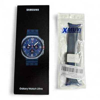 SAMSUNG Galaxy Watch Ultra 47mm (2025) - Titanium Blue - WARRANTY JULY 2027 - Image 1 of 4