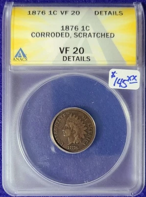 1876 Indian Head Cent (Penny) VF20 - Image 1 of 2