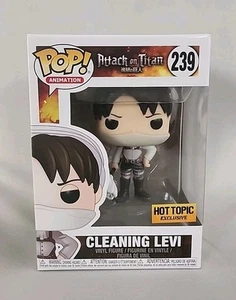 Funko Pop! Attack on Titan Cleaning Levi #239 Hot Topic Exclusive - Picture 1 of 6