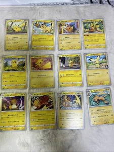 Lotto Carte Pokemon Pikachu Raichu Pichu 12pz Collezione Japan Set - Foto 1 di 14