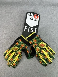 Fist Handwear Bike Gloves Strapped BMX MTB Off Road Sun Flower Adult SMALL NWT - Picture 1 of 6