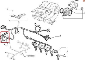 centralina iniezione Fiat Bravo Brava 1998-2001 originale 46737472 - Foto 1 di 1