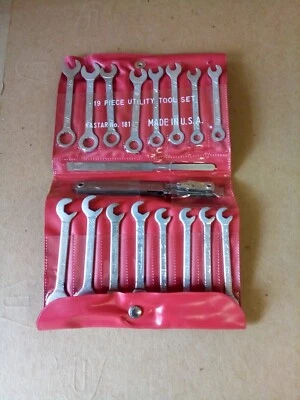 Vintage 19 pc. KASTAR No. 181 Utility Wrench Set - USA - Image 1 of 4