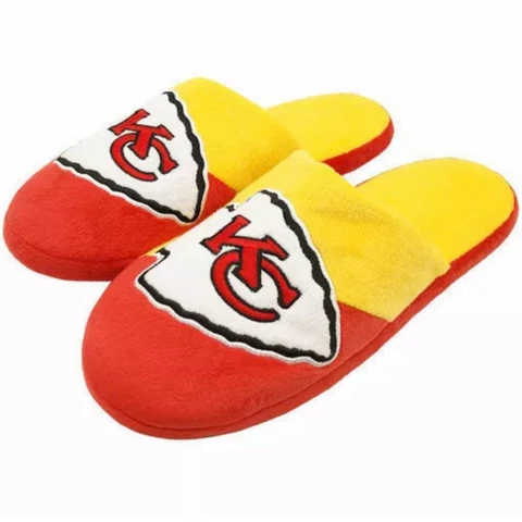 NFL Kansas City Chiefs Men's Color Block Slide Slippers Cover
