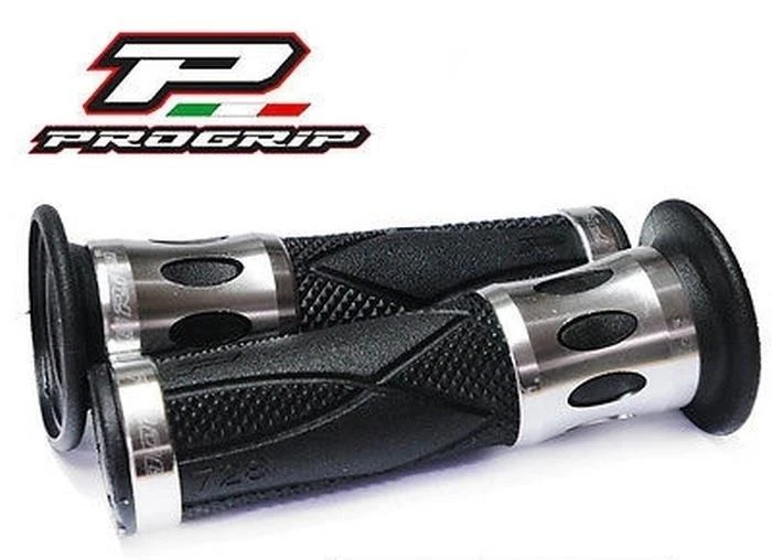 Progrip Maniglie IN Gomma Alluminio Argento per Suzuki GS500E GM51B 89-00 GS500 - Изображение 1 из 1