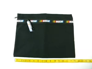 Nascar Canvas Reißverschlusstasche Racing schwarz offiziell lizenziert von Nascar neu mit Etikett - Bild 1 von 12