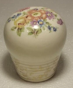 (1) Ramo de flores coctelera de azúcar-sal o pimienta adorno dorado porcelana - Imagen 1 de 6