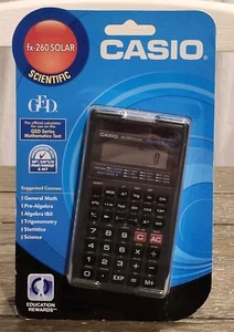 Casio FX-260 Calculadora Científica Solar TOTALMENTE NUEVA EN PAQUETE - Imagen 1 de 5