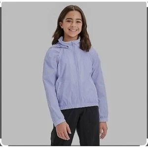 All in Motion Girls Purple Windbreaker Jacket - Picture 1 of 3