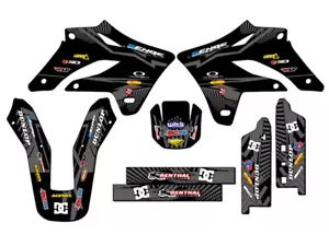 2004-2007 KLX 250 MAYHEM Black Senge Graphics Kit Compatible with Kawasaki - Foto 1 di 10