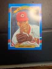 1990 Donruss Diamond Kings #5 Barry Larkin,*error* card NO (.) After INC