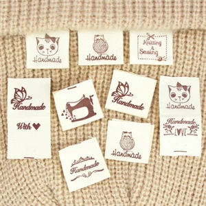 50Pcs Double-sided Knitted Hats Clothing Tag DIY Crafts Sewing Label Accessories - Picture 1 of 22