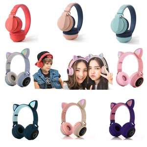 Cuffie wireless Bluetooth 5.0 per bambini (ragazzi/ragazze) integrate in microfono/pieghevole LED - Foto 1 di 8