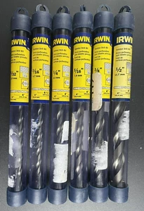 Irwin 6" Hammer Drill Bits - Set of 6 - Picture 1 of 2