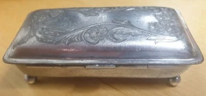 Antique Art Nouveau Silverplated Ball Footed Box by Nickerbocker Silver Co. NJ - Bild 1 von 5