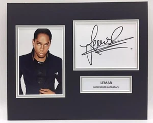 RARE Lemar Hand Signed Photo Display + COA AUTOGRAPH HIP HOP R&B - Bild 1 von 3