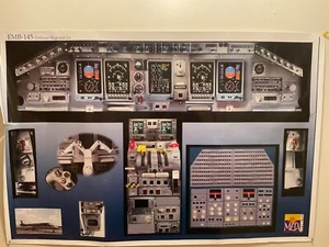 Póster de cabina de entrenamiento Embraer Emb 120 24 pulgadas × 36 pulgadas - Imagen 1 de 4