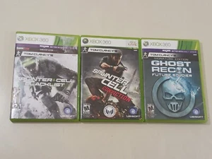 Lot 3 Splinter Cell Conviction & Black List Ghost Recon Future Solider Xbox 360 - Picture 1 of 18
