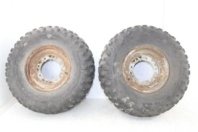 1998 Polaris Xpress 300 2x4 Front Wheel Set Rims Tires - Image 1 of 4