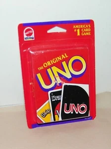 New Old Stock Uno Original 1992 Mattel - Includes 108 Game Cards. Factory Sealed - Picture 1 of 3