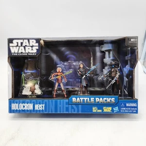 2010 Star Wars The Clone Wars Battle Packs Holocron Heist Ahsoka Cad Bane Yoda - Picture 1 of 13