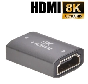 HDMI 8K UHD Female to Female Adapter Cable Gold Coupler Coupling Joiner Extender - Picture 1 of 4