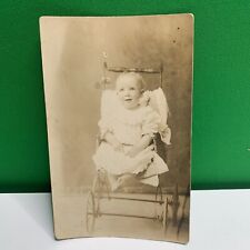 VINTAGE Early 1990s PHOTO 3.5 x 5.5 in  Baby Girl Picture RETRO POST CARD