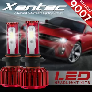 XENTEC LED HID Headlight Conversion kit 9007 HB5 6000K 1999-2000 Dodge Ram 3500 - Picture 1 of 11