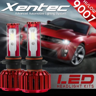 XENTEC LED HID Headlight 9007 HB5 6K 1991-2002 Ford E-350 Econoline Club Wagon - Image 1 of 4