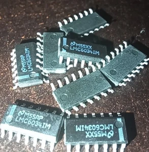 6 each NEW NATIONAL SEMI/T.I. LMC6034IM QUAD OPAMP **NOT CHINESE or UNBRANDED** - Picture 1 of 2