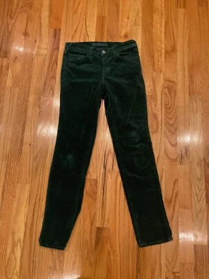 Pantalón ajustado pana terciopelo verde marca J. m Foto 1 de 4