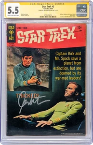 Star Trek #5 Gold Key CGC Signature Series 5.5 Signed William Shatner - Picture 1 of 2