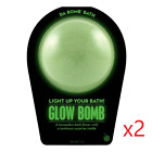 Lot 2 Da Bomb Glow in the Dark Honeydew Bath Bomb Fizzers 7.0 Oz Each