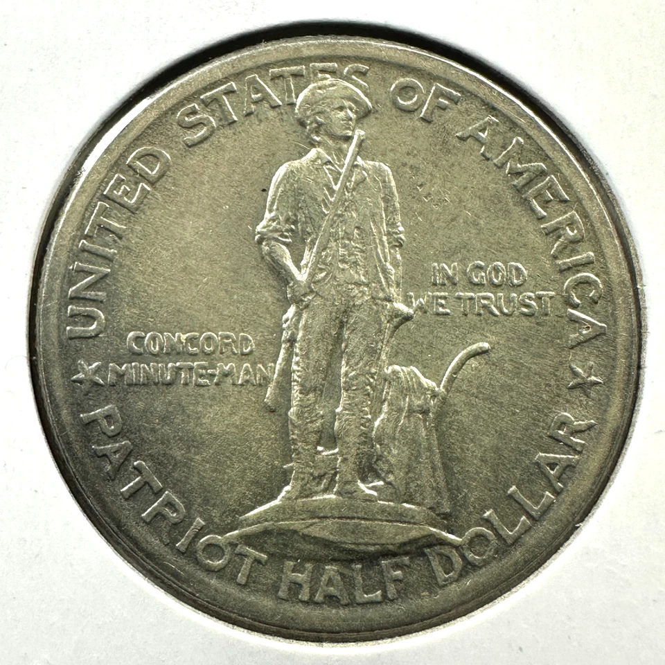 1925 50C Lexington-Concord sesquicentennial Commemorative Half Dollar (87219) - Image 1 of 2