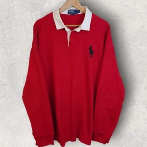 mens vintage Polo Ralph Lauren embroidered padded rugby shirt, XL - Picture 1 of 5