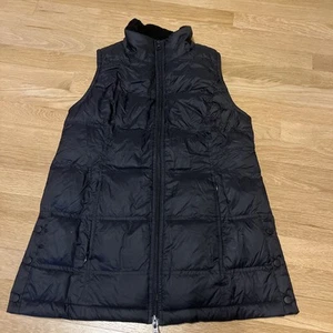 J Jill Vest Womens XS Petite Black Down Puffer Quilted Zip Hiking Black - Picture 1 of 17