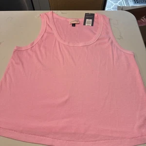 Women's Shrunken RIb Tank Top Light Pink Universal Thread Brand 2X NWTa - Picture 1 of 8