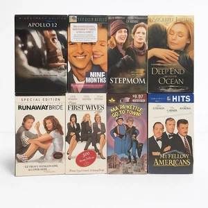 8 New Sealed VHS Lot Stepmom Ocean’s Eleven Apollo 13 Runaway Bride First Wives - Imagen 1 de 18