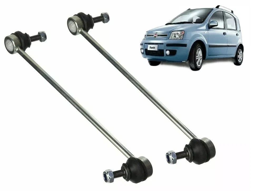 KIT 2 BIELLETTE TIRANTI BARRA TORSIONE STABILIZZATRICE ANTERIORE FIAT PANDA 169 - Immagine 1 di 3