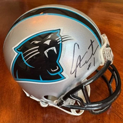 Cam Newton Signed Autographed Mini Helmet JSA Holo COA Panthers - Image 1 of 4