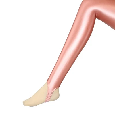 MJINM Mujeres Brillantes Elastizados Estribo Entrepierna en V Leggings Culturismo Fitness Pantalones Foto 1 de 4