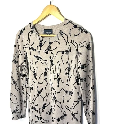 Vestido Modcloth Dancing Skeletons, bodycon, mezcla modal pasta de Halloween Foto 1 de 4