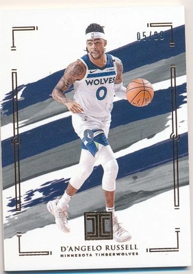 D'ANGELO RUSSELL 2020-21 PANINI IMPECCABLE #32 SP MINNESOTA TIMBERWOLVES #05/99 - Image 1 of 2