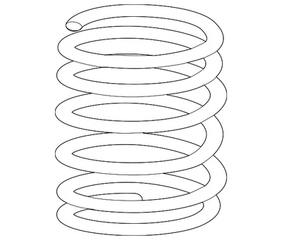 BMW X5 2007-2013 genuino - muelle helicoidal 33-53-6-779-860 Foto 1 de 2