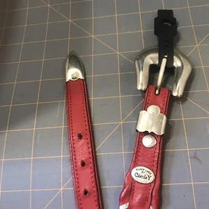 Al Beres Silver Buckle Circe Y Beaded Black Leather Western  1" Belt, Sz 33' - Picture 1 of 13