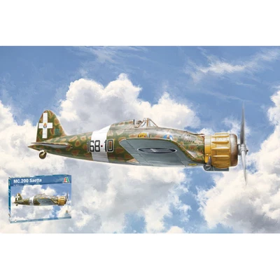 MC 200 SAETTA KIT 1:48 Italeri Kit Aerei Modellino Nuovo - Immagine 1 di 3