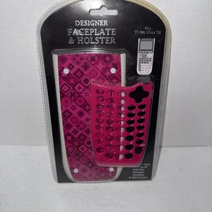 Rosa und weiß Designer Abdeckplatte & Schiebeholster passt TI-84 Plus SE personalisieren - Bild 1 von 5